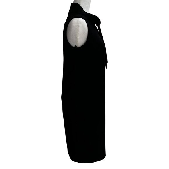 BOUTIQUE MOSCHINO BLACK MOCK NECK SLEEVELESS SHIFT DRESS - 6 - Picture 2 of 10